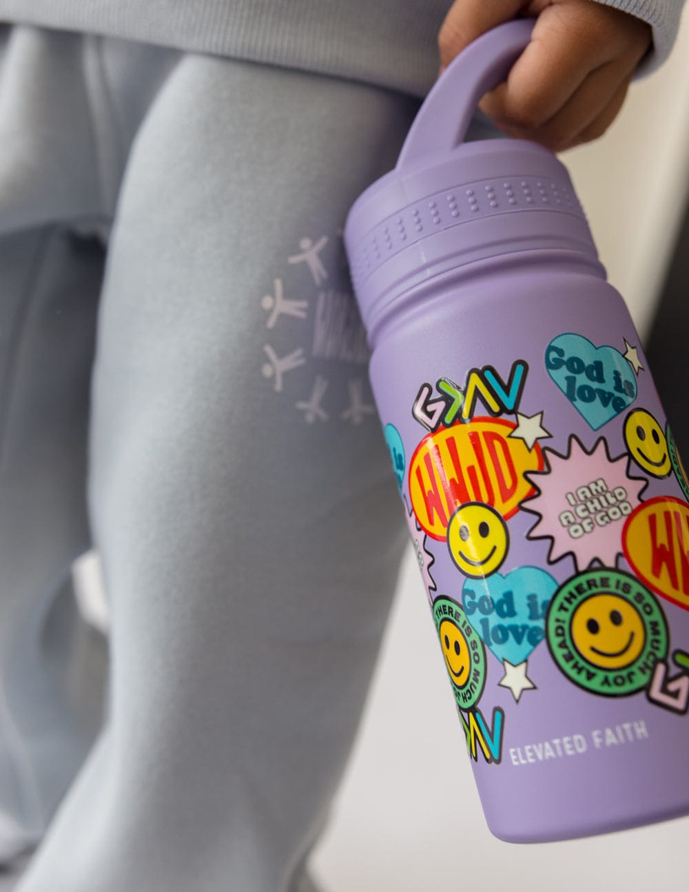 Sticker Collage Kids Water Bottle - A-1 Thread Vault