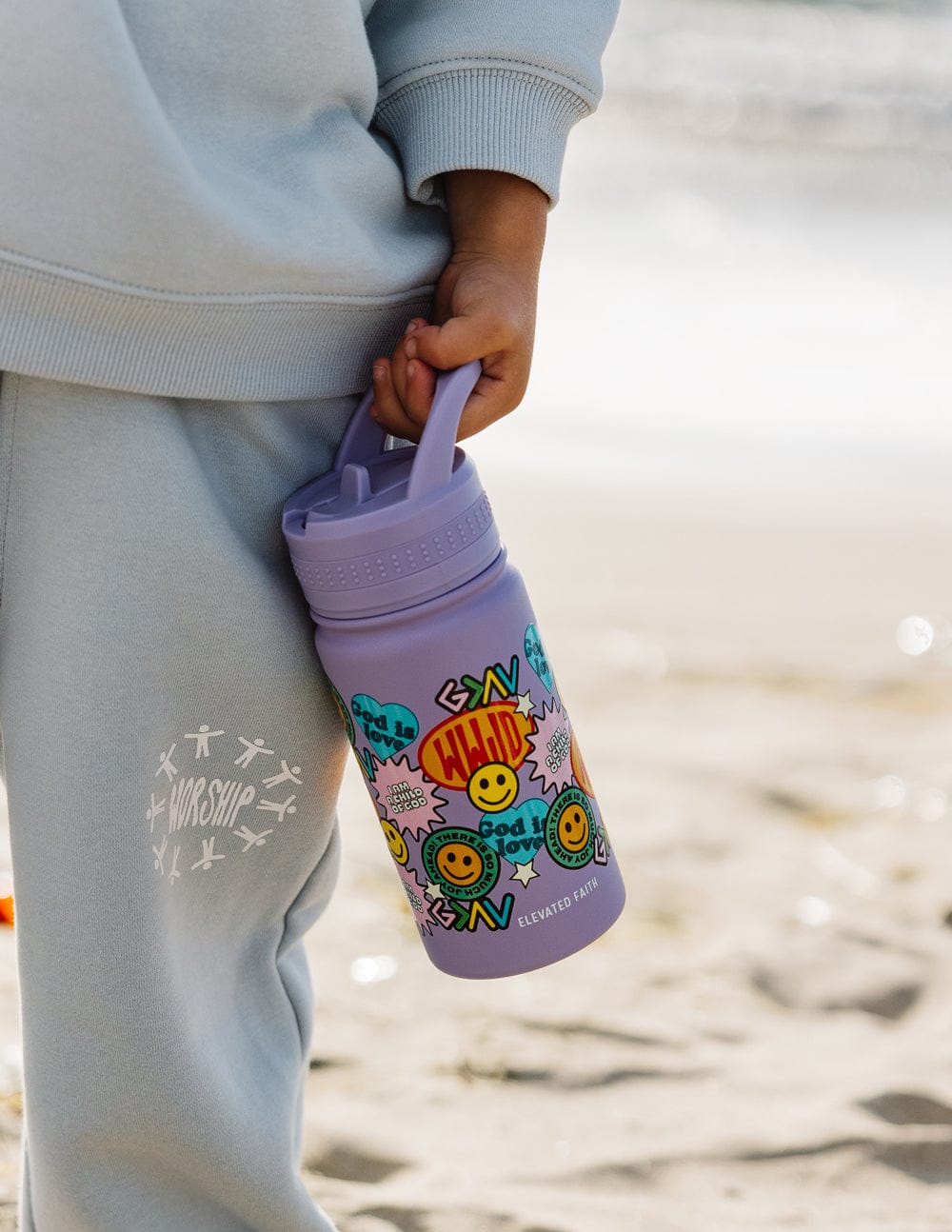 Sticker Collage Kids Water Bottle - A-1 Thread Vault