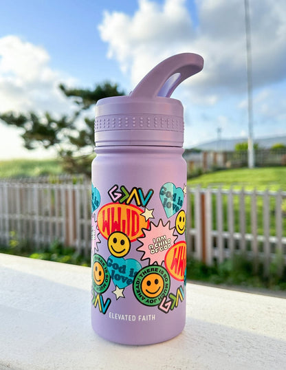 Sticker Collage Kids Water Bottle - A-1 Thread Vault