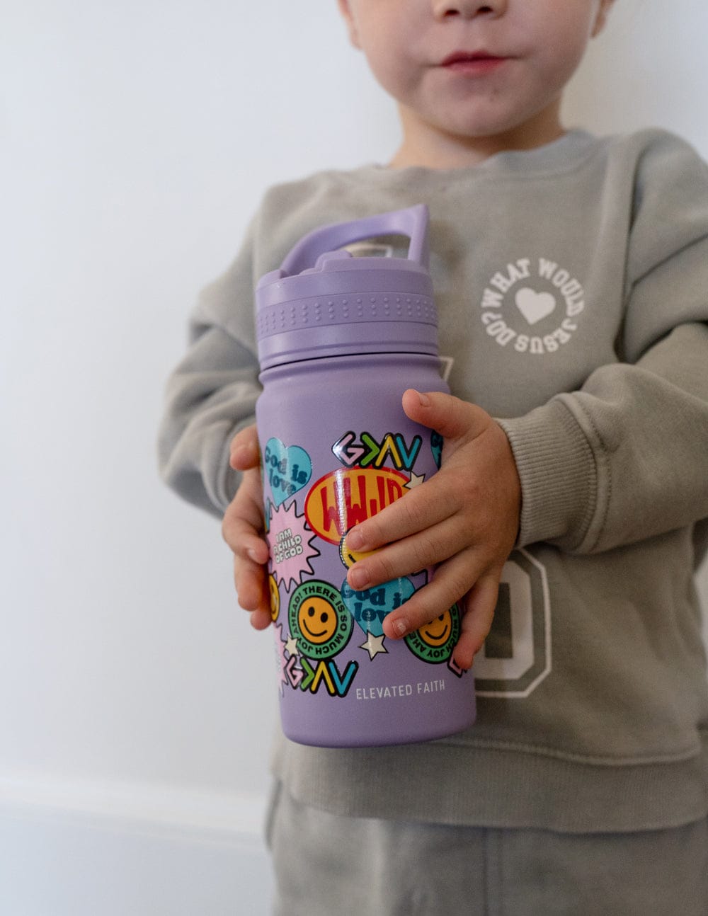 Sticker Collage Kids Water Bottle - A-1 Thread Vault