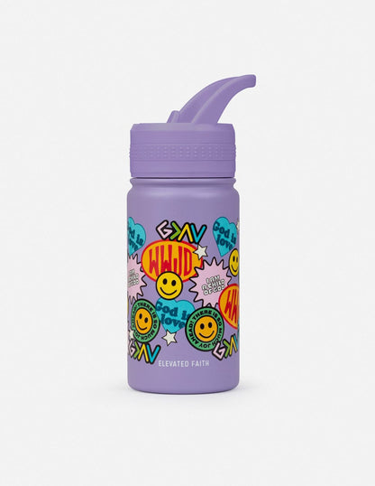 Sticker Collage Kids Water Bottle - A-1 Thread Vault