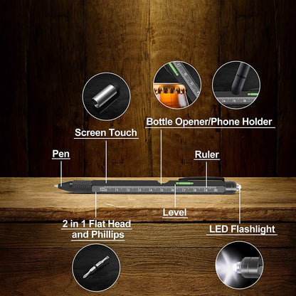Stocking Stuffers for Men 9-in-1 Multitool Pen - A-1 Thread Vault