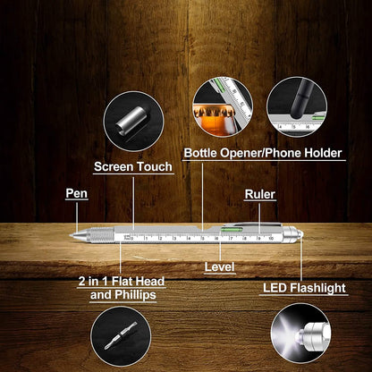 Stocking Stuffers for Men 9-in-1 Multitool Pen - A-1 Thread Vault