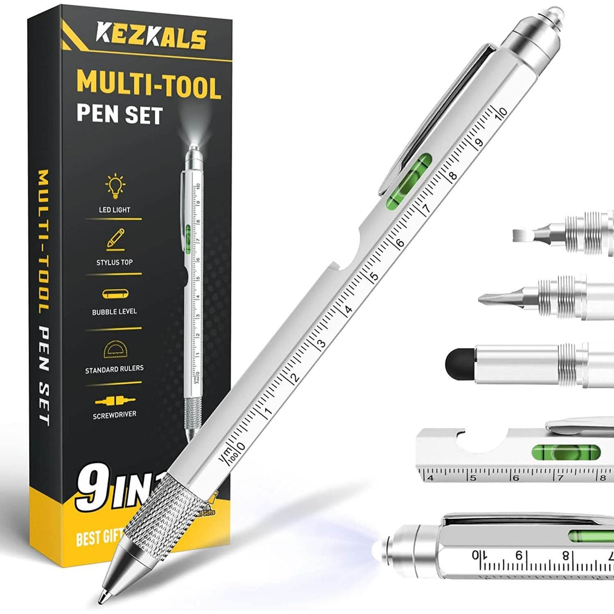 Stocking Stuffers for Men 9-in-1 Multitool Pen - A-1 Thread Vault