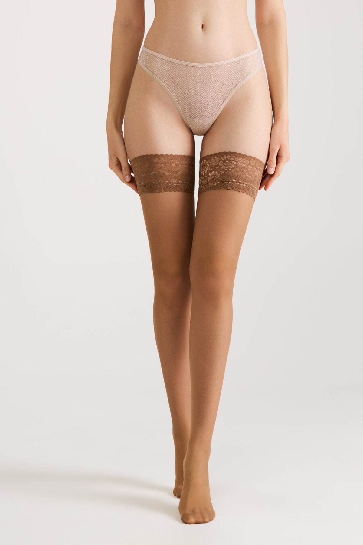 Stockings Conte Class 12 Den - Silicone Lace Top - A-1 Thread Vault