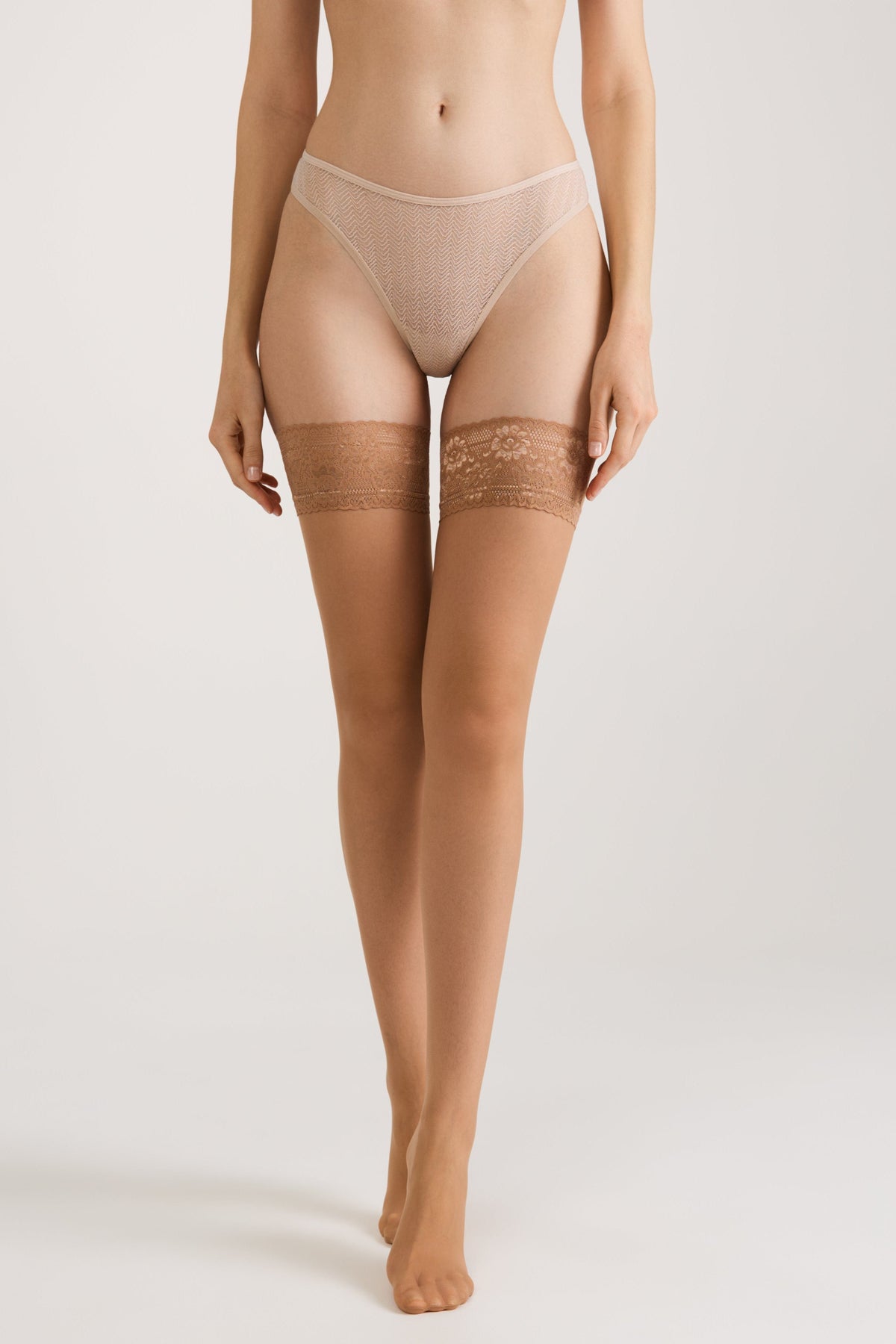 Stockings Conte Class 12 Den - Silicone Lace Top - A-1 Thread Vault