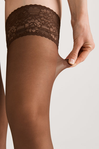 Stockings Conte Class 20 Den - Silicone Lace Top - A-1 Thread Vault