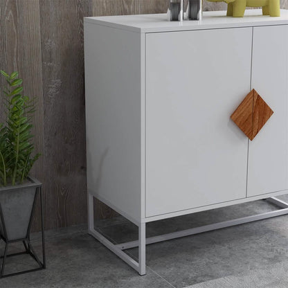 Storage Sideboard Cabinet White - A-1 Thread Vault