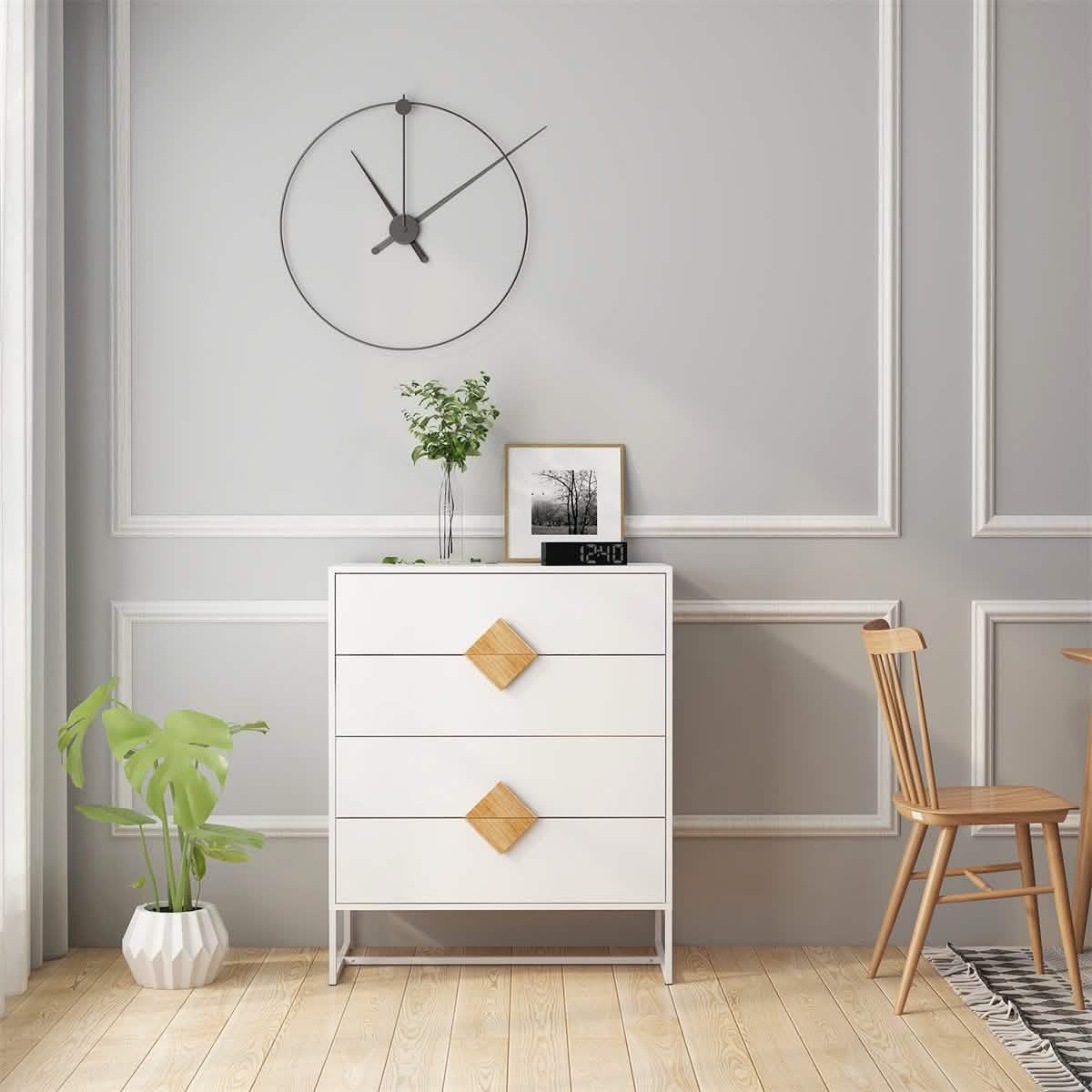 Storage Sideboard Cabinet White - A-1 Thread Vault
