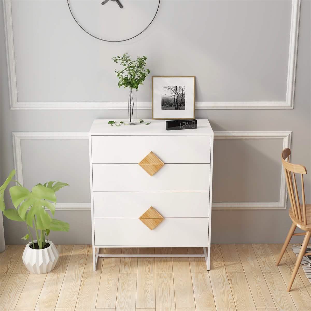 Storage Sideboard Cabinet White - A-1 Thread Vault