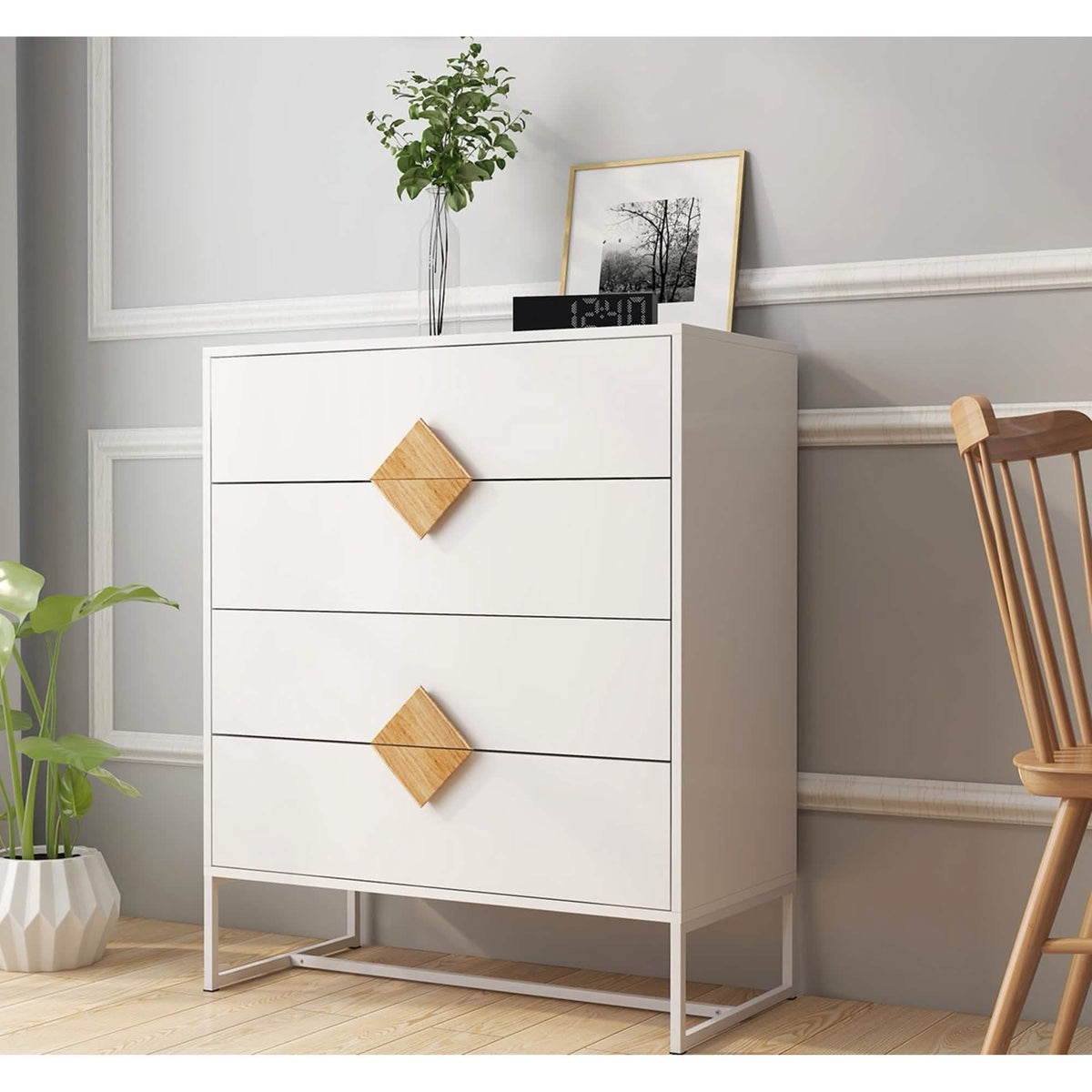 Storage Sideboard Cabinet White - A-1 Thread Vault