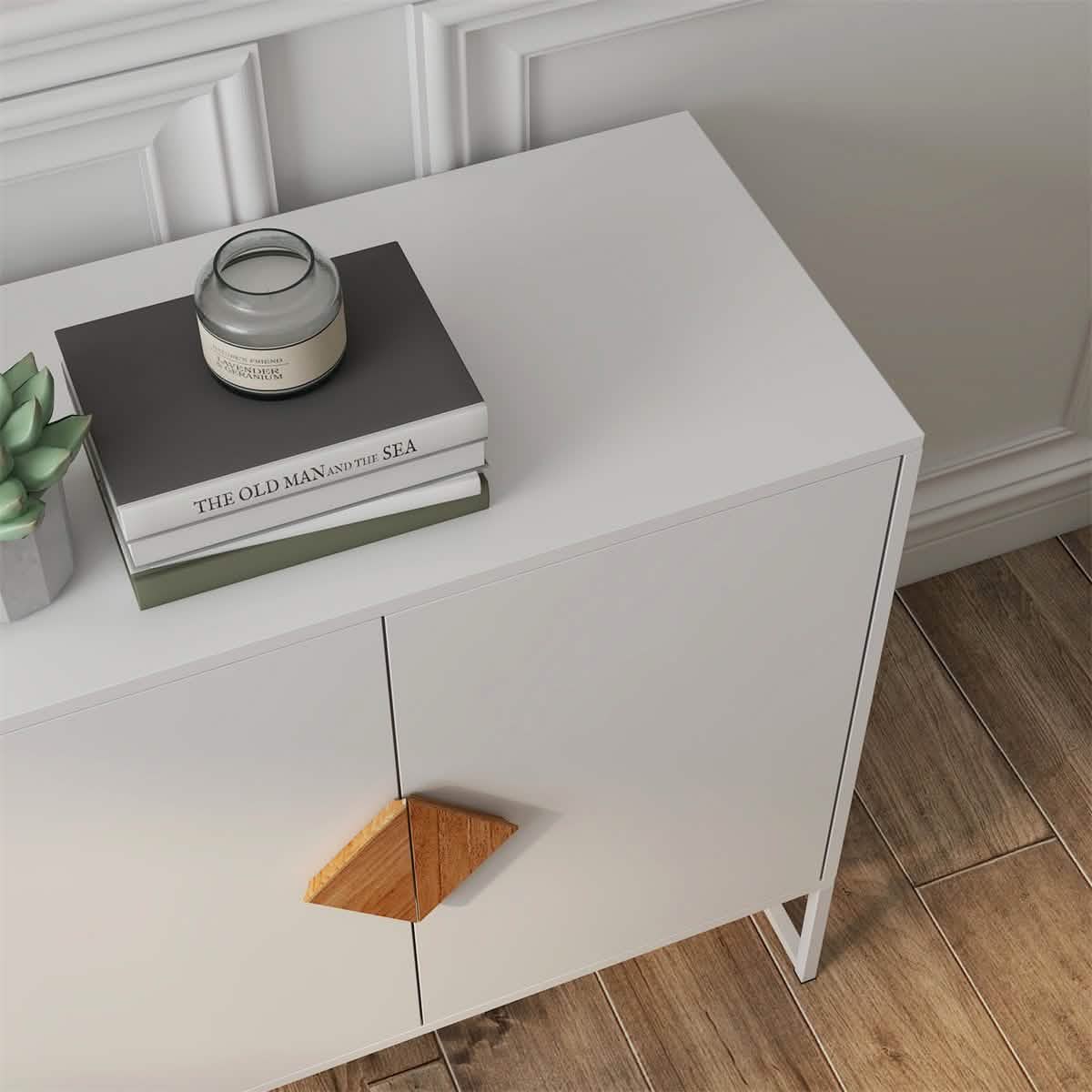 Storage Sideboard Cabinet White - A-1 Thread Vault