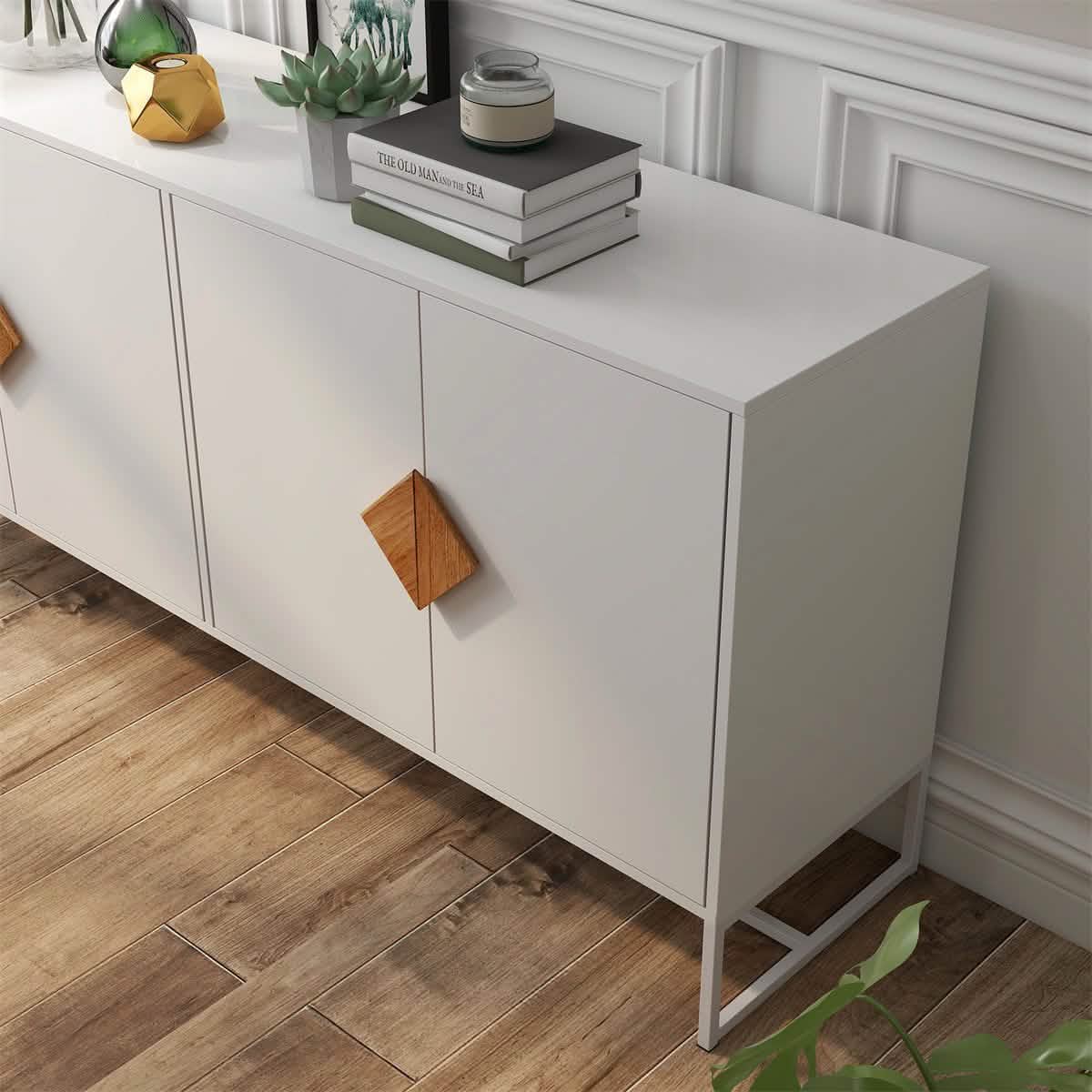 Storage Sideboard Cabinet White - A-1 Thread Vault