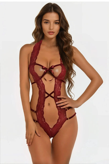Strappy Lace String Teddy - A-1 Thread Vault