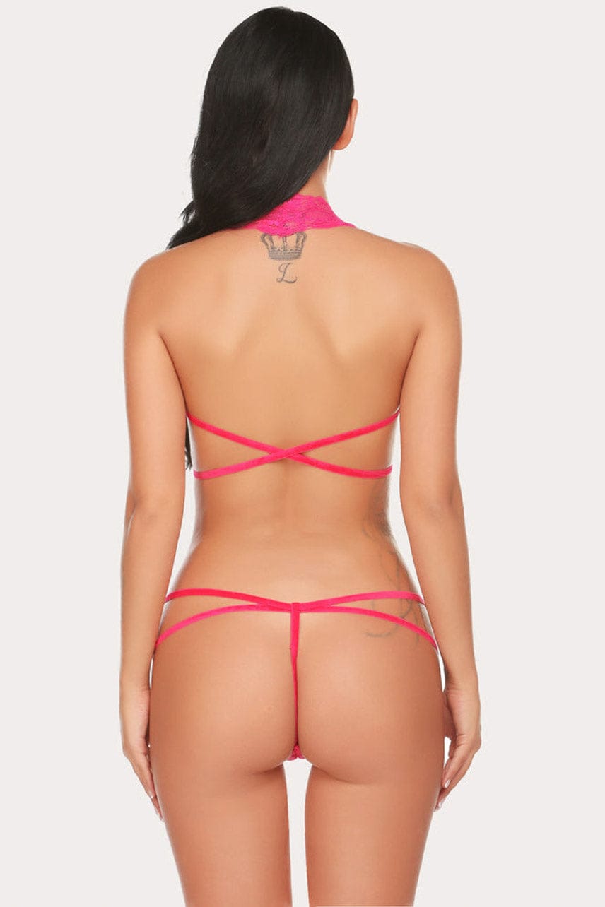 Strappy Lace String Teddy - A-1 Thread Vault