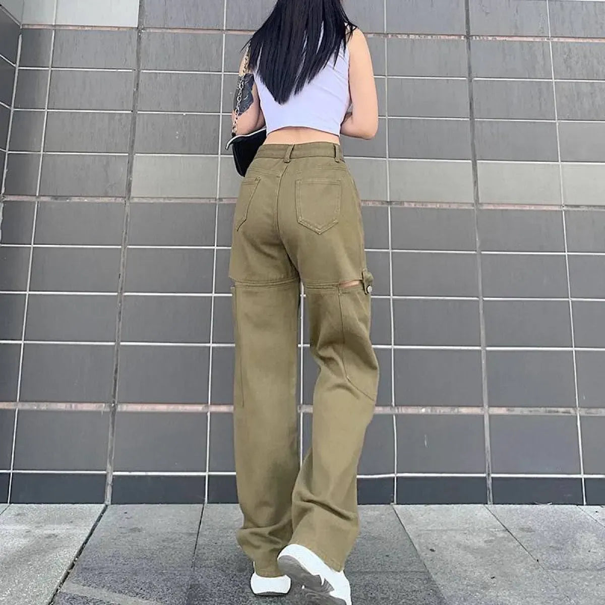 Street Fashion Casual High Waist Jeans
