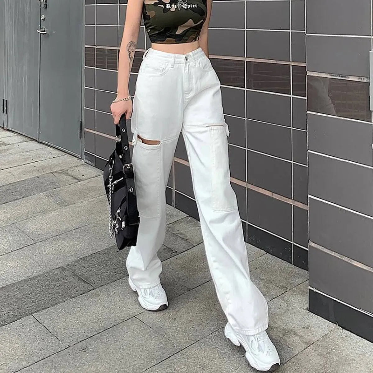 Street Fashion Casual High Waist Jeans