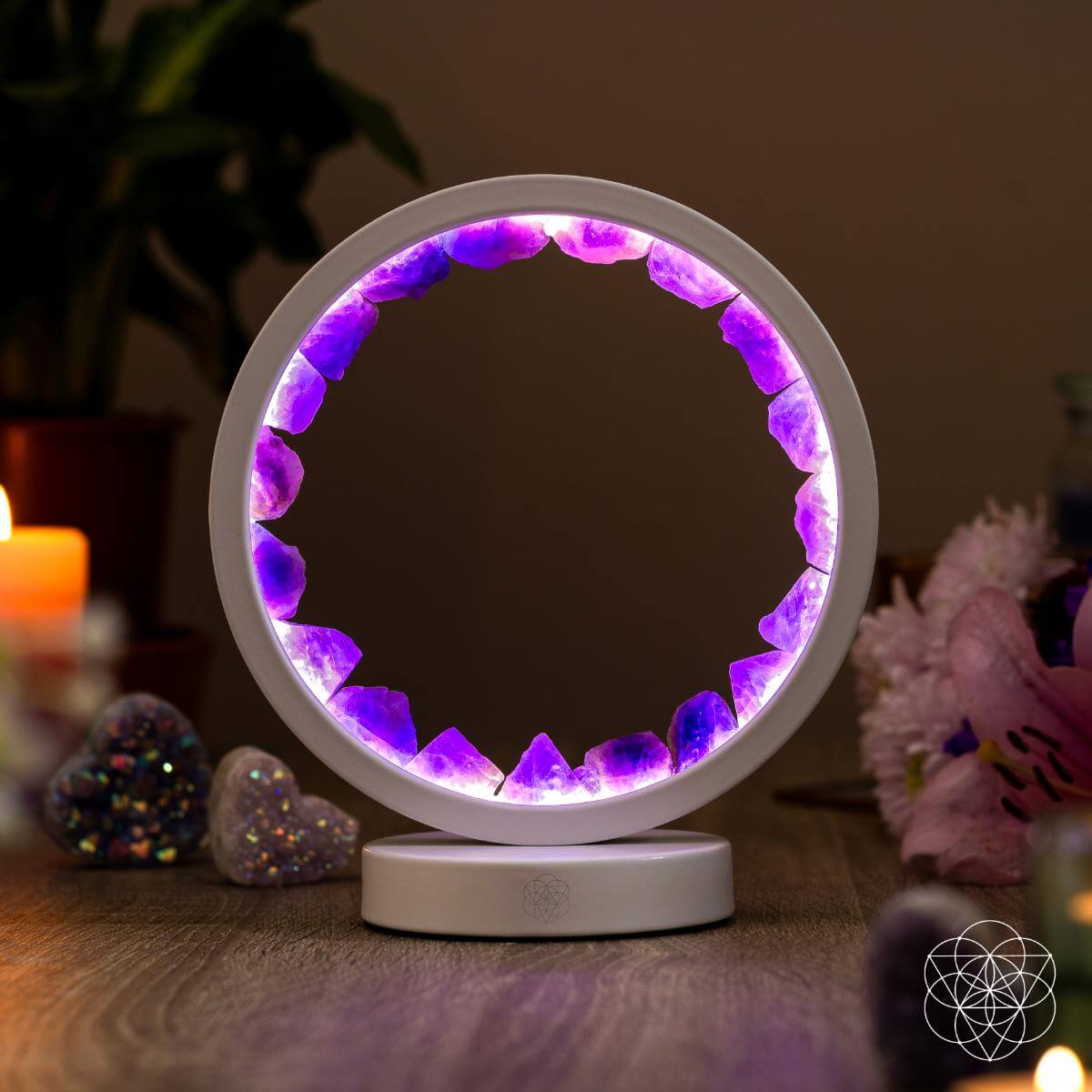 Stress Less, Sleep More – Amethyst Healing Lamp - A-1 Thread Vault