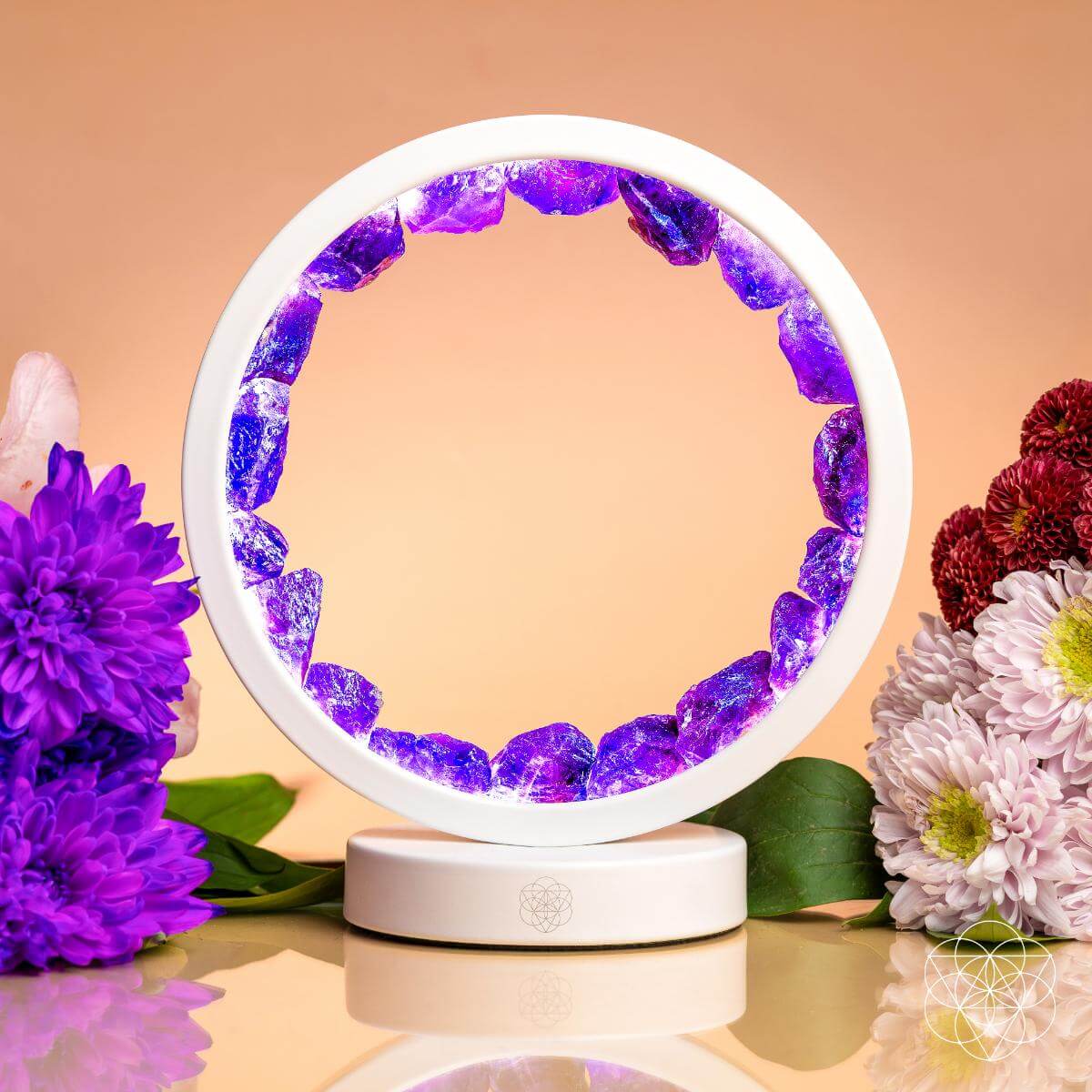 Stress Less, Sleep More – Amethyst Healing Lamp - A-1 Thread Vault