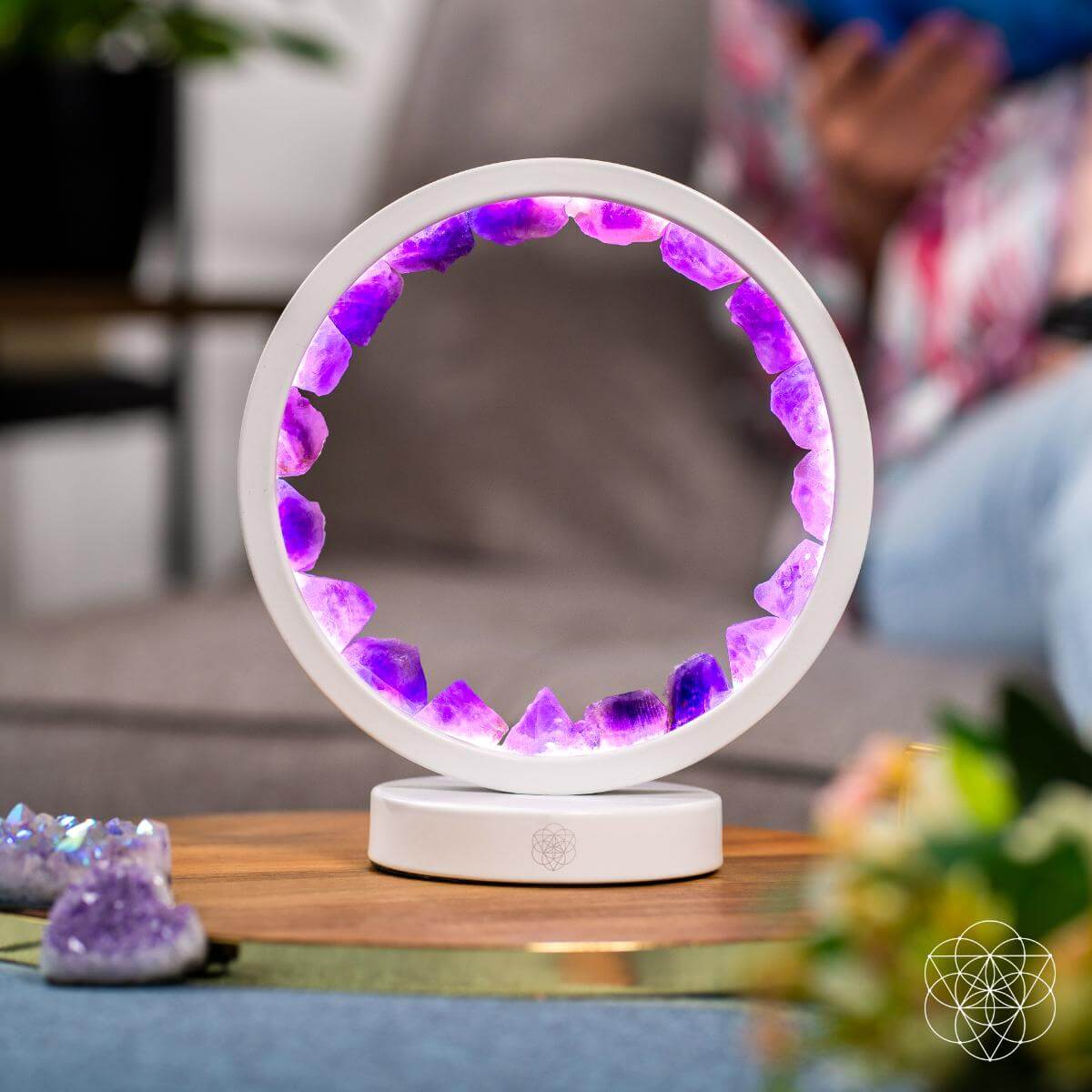 Stress Less, Sleep More – Amethyst Healing Lamp - A-1 Thread Vault