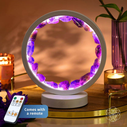 Stress Less, Sleep More – Amethyst Healing Lamp - A-1 Thread Vault