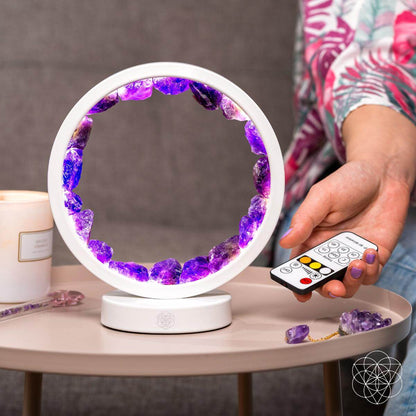 Stress Less, Sleep More – Amethyst Healing Lamp - A-1 Thread Vault