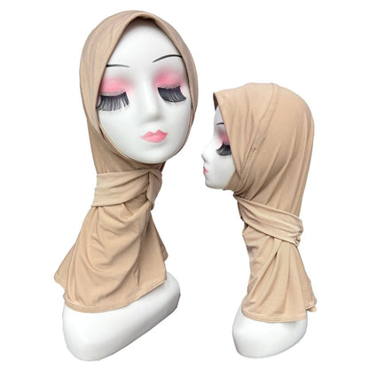 Stretch Underscarf Hijab Cap with Snap Button(MH234) - A-1 Thread Vault