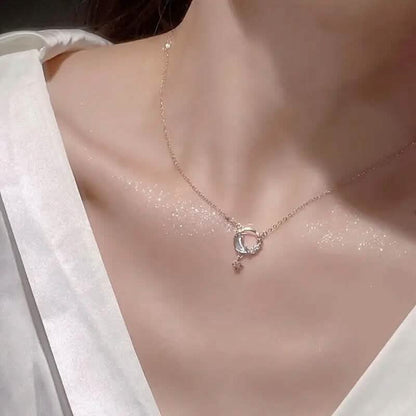 Stunning Moon and Star Birthstone Pendant Necklace - A-1 Thread Vault