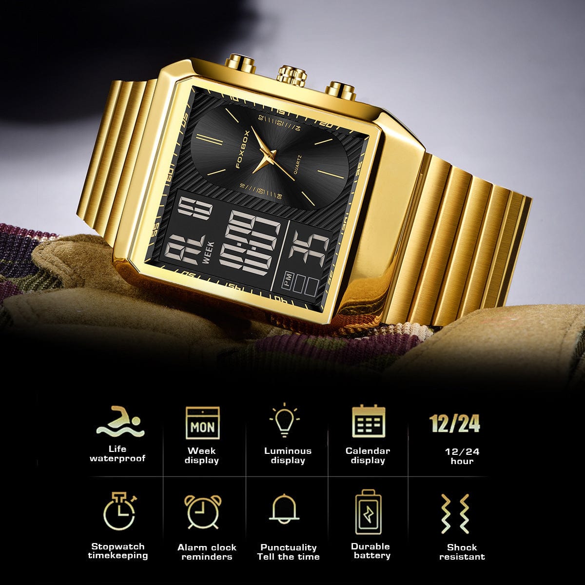 Stylish And Versatile Quartz Men's Watch Good-looking - A-1 Thread Vault