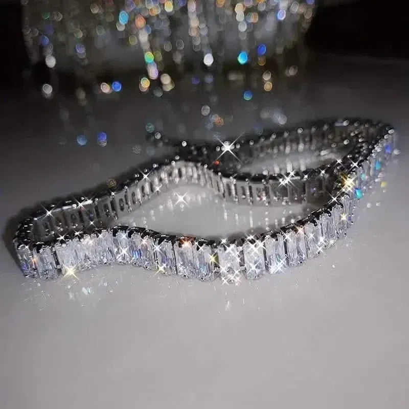 Stylish Charming Thick Tennis High Quality Sparkling Women's Jewelry - A-1 Thread Vault