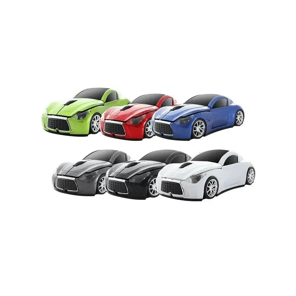 Stylish Wireless Computer Car Shape Mouse Mini 3D Ergonomic PC Gamer Mouse Retro Optical Mice 1600 DPI USB Receiver Suitable for PC/Computer/Laptop