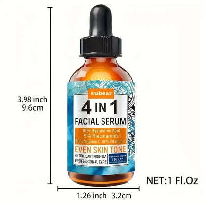 Subear 4-In-1 Facial Serum - Hydrates, Repairs, and Rejuvenates Skin with Hyaluronic Acid - A-1 Thread Vault