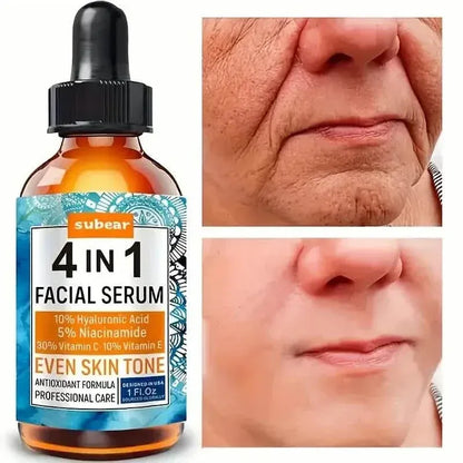 Subear 4-In-1 Facial Serum - Hydrates, Repairs, and Rejuvenates Skin with Hyaluronic Acid - A-1 Thread Vault