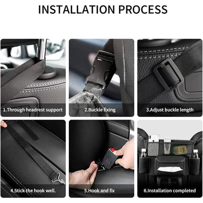 Suede Large Capacity Car Purse Holder - A-1 Thread Vault