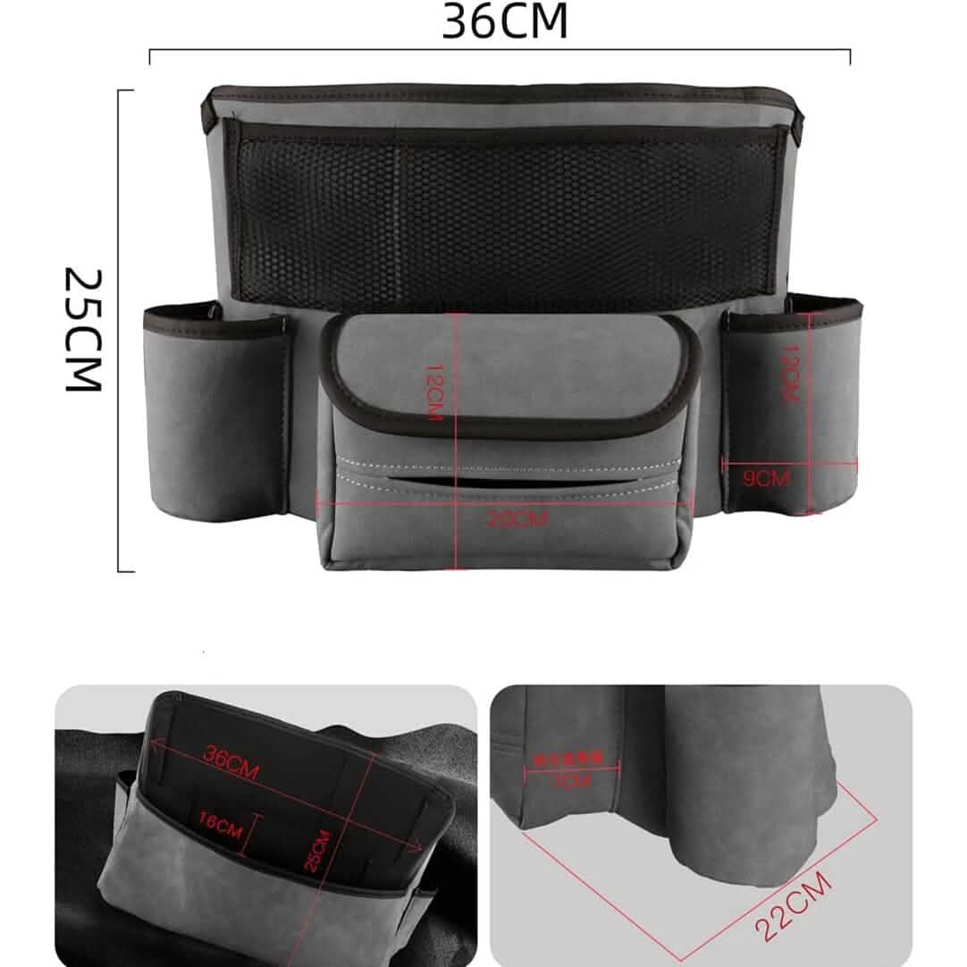 Suede Large Capacity Car Purse Holder - A-1 Thread Vault