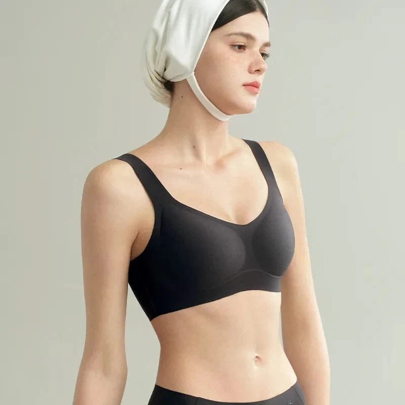 SUJIIN Push Up Seamless Tank Bras for Women Wireless Smooth T-shirt Bras Ladies Comfort Invisible Breathable Bra Female MX320 - A-1 Thread Vault