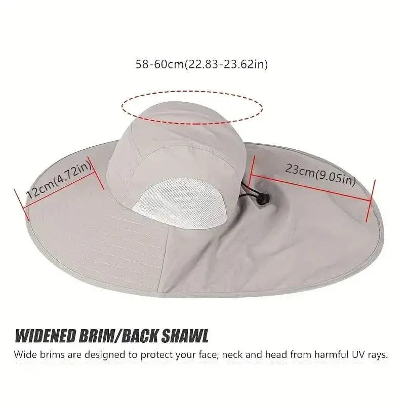Summer Beach Neck Sunscreen Hat - A-1 Thread Vault