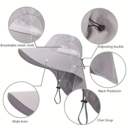 Summer Beach Neck Sunscreen Hat - A-1 Thread Vault