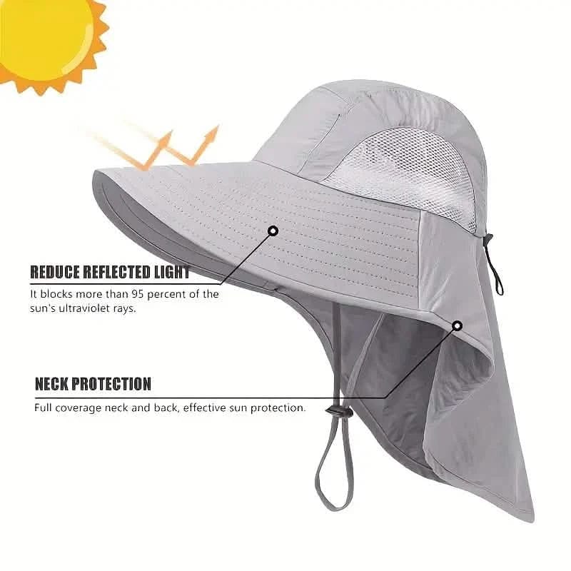 Summer Beach Neck Sunscreen Hat - A-1 Thread Vault
