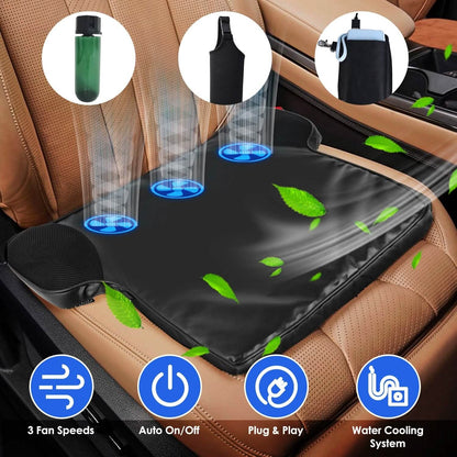 Summer Water Cooling System Seat Cushion with Fans 3 Speeds - A-1 Thread Vault