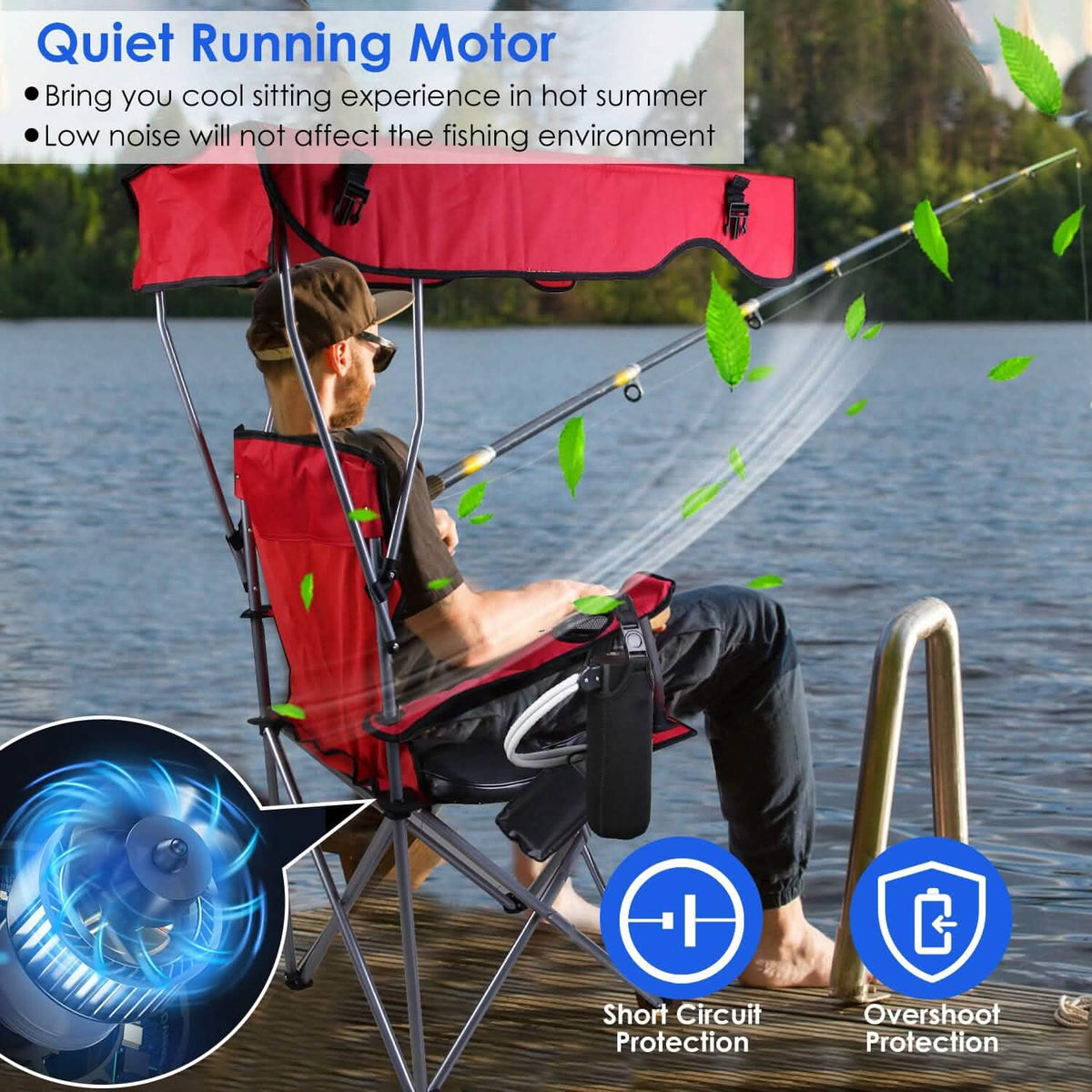 Summer Water Cooling System Seat Cushion with Fans 3 Speeds - A-1 Thread Vault