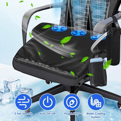 Summer Water Cooling System Seat Cushion with Fans 3 Speeds - A-1 Thread Vault