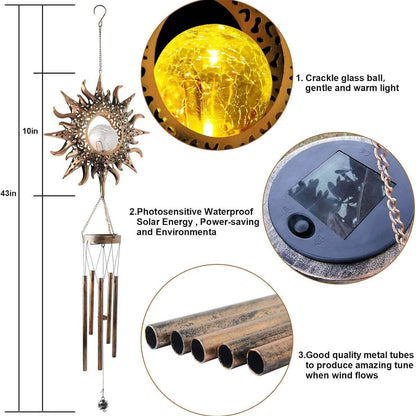 Sun Solar Wind Chimes - A-1 Thread Vault