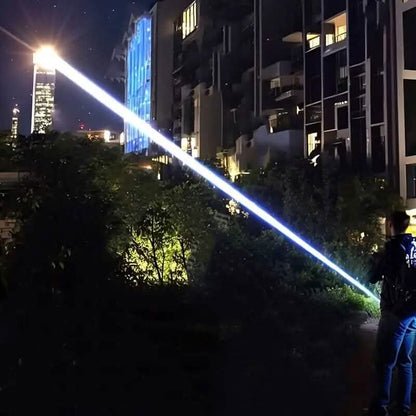 Super Bright Rechargeable Long Beam Flashlight - A-1 Thread Vault