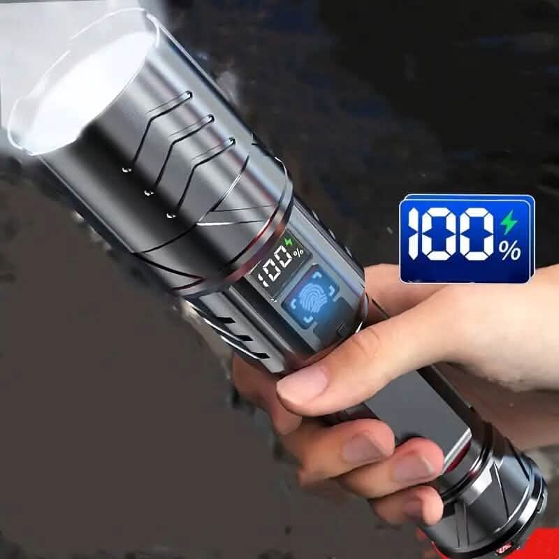 Super Bright Rechargeable Long Beam Flashlight - A-1 Thread Vault