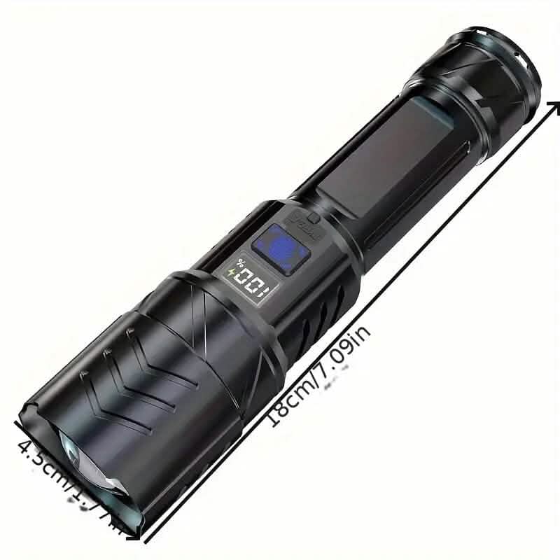 Super Bright Rechargeable Long Beam Flashlight - A-1 Thread Vault