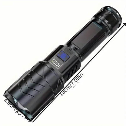 Super Bright Rechargeable Long Beam Flashlight - A-1 Thread Vault