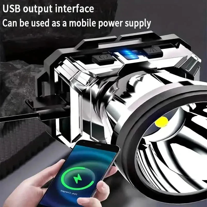 Super Bright USB Charging Headlight - A-1 Thread Vault