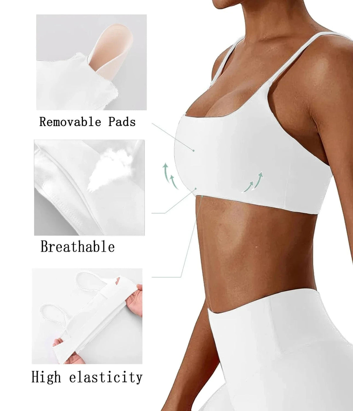 Super soft fabric back cross sports bra fitness top women's high-quality yoga clothes women's fitness running bra fitness yoga b - A-1 Thread Vault