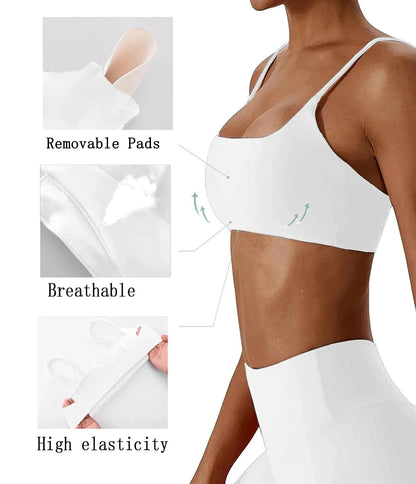 Super soft fabric back cross sports bra fitness top women's high-quality yoga clothes women's fitness running bra fitness yoga b - A-1 Thread Vault